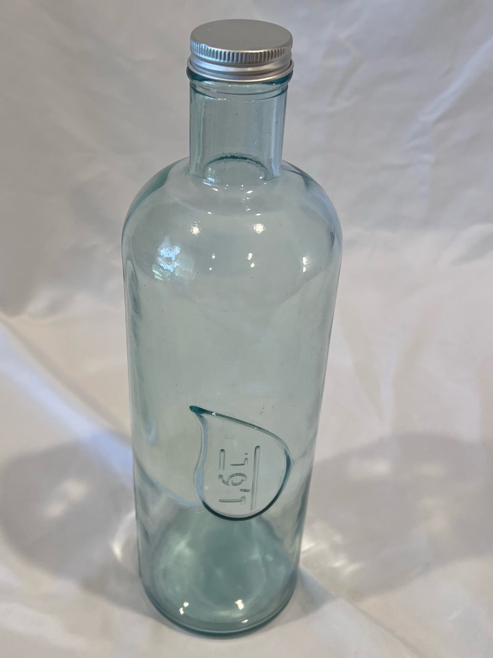 Vidrios San Miguel Spain Recycled Glass Bottle Vase 13”